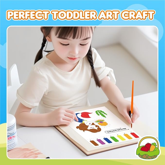 YPLUS Paint with Water Books for Toddlers, Art Craft Toys Watercolor Painting Paper, Gift for Kids Ages 1-3, 2-4, 4-6, Drawing with Brush - 5 Themes