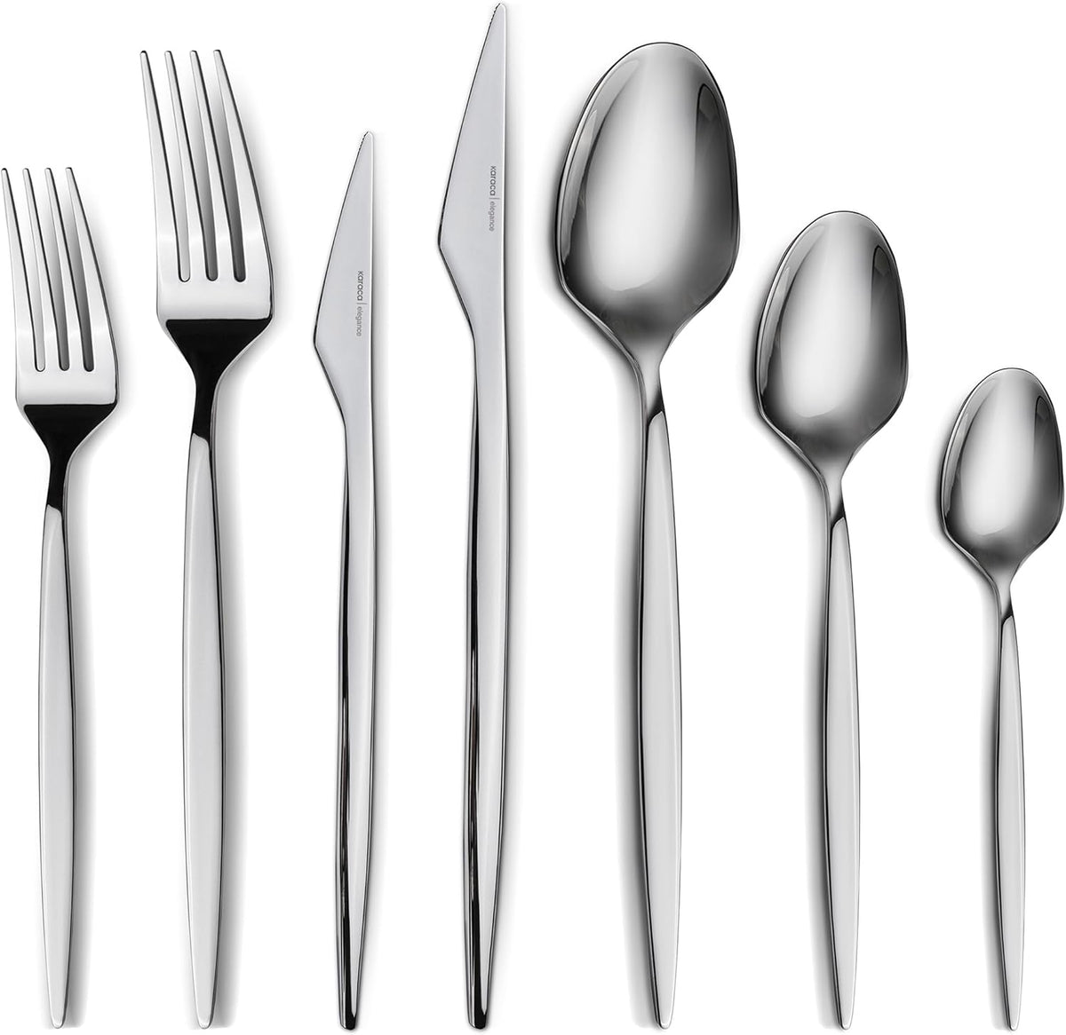 Karaca Thor 84-Piece Table Cutlery with Box, Stainless Steel in Elegant Box, Stylish and Durable Cutlery for Demanding Table Culture