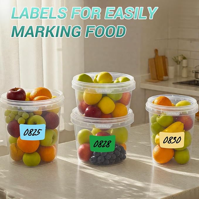 18 Pack 16oz Clear Plastic Bucket with Lid, Food Storage Containers, Freezer Plastic Cups, Leakproof, BPA Free, Microwave & Dishwasher Safe Takeout Container - Ideal for Soup and More