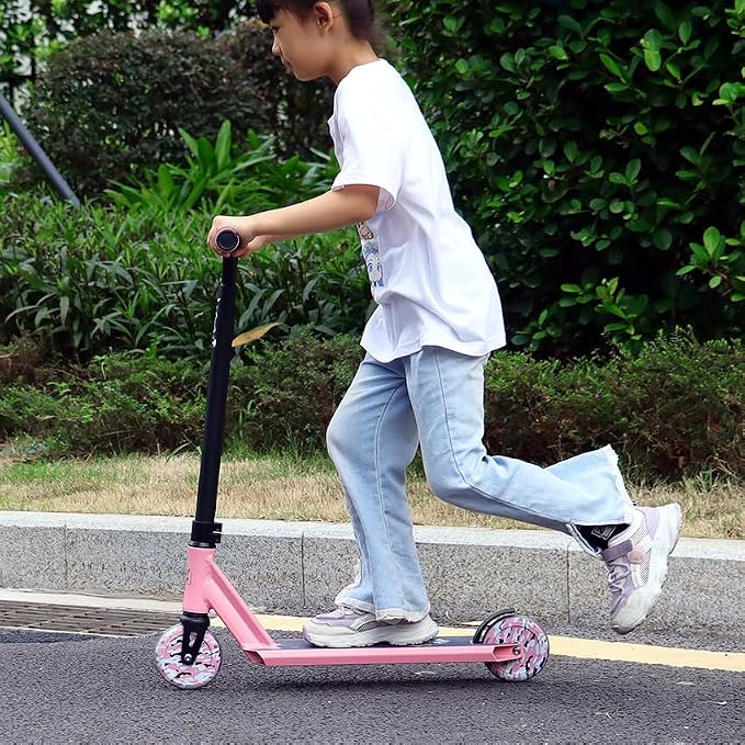 Limit LMT68 Mini Pro Stunt Kick Scooter – Short and Small Freestyle Trick Scooters for Kids Ages 5 Years and Up-Professional Complete BMX Scooter Perfect for Beginners Children Boys and Girls Gifts