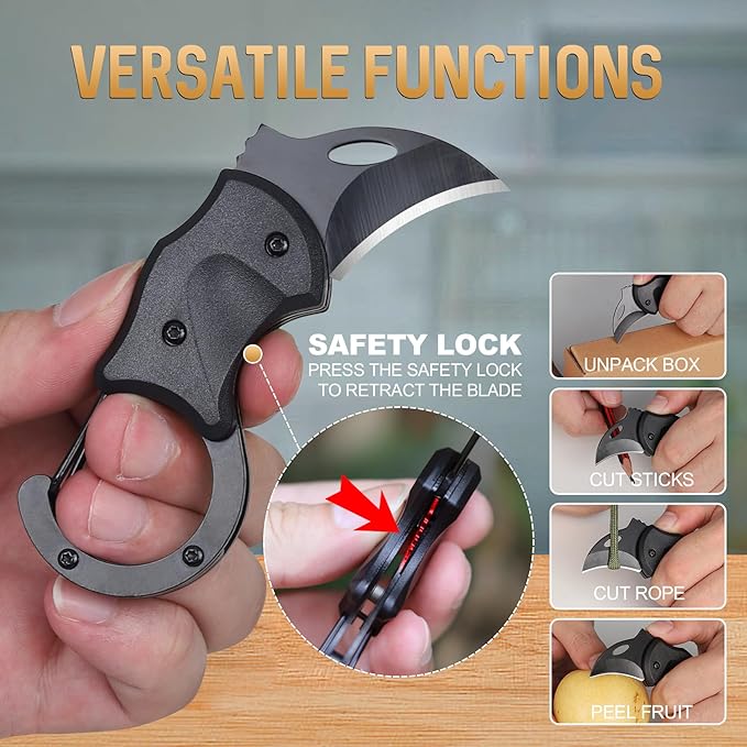 Gifts for Men Him Dad, Christmas Stocking Stuffers for Men, EDC Keychain Knife for Husband Grandpa, Christmas Fathers Day Birthday Gifts for Him Dad Husband, Stocking Stuffers for Grandpa Papa