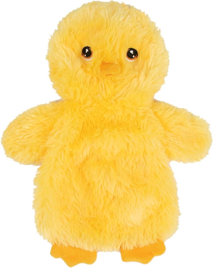 Best Pet Supplies Interactive Squeaky Dog Chew Toy, Ideal Dog Toys for Chewers, Small, Medium & Large Dogs, and Fetch Lovers - Crinkle Chicken (Yellow), Large