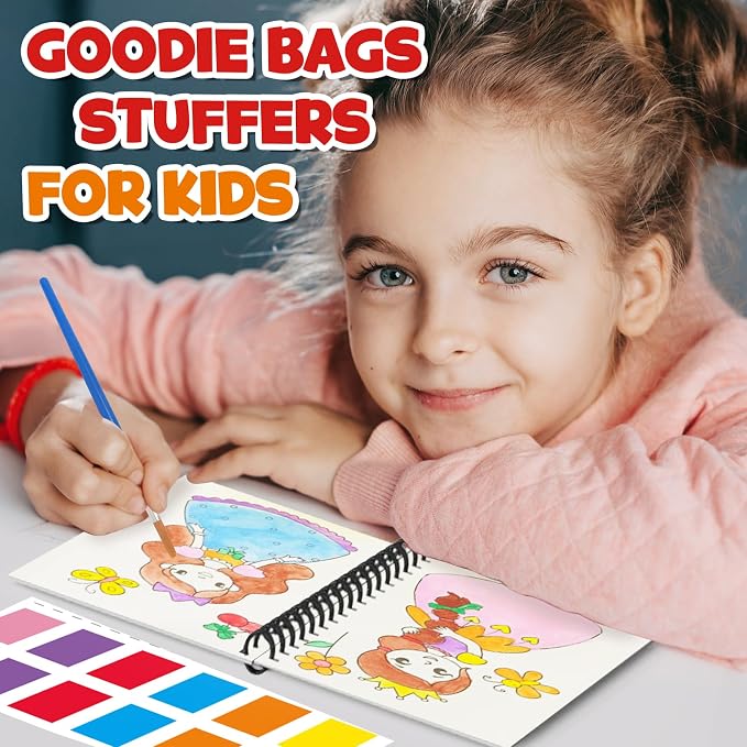 ZMLM 48 Water Coloring Books for Kids Party Favors - Bulk Mini Coloring Books for Kids Ages 4-8,Small Birthday Goodie Bag Stuffers School Return Gift Art Crafts Classroom Prizes