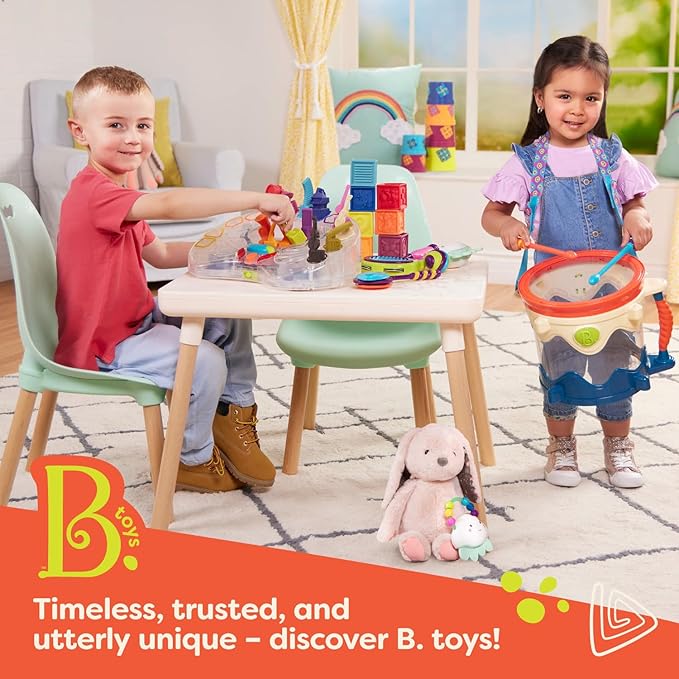B. toys – 12-Inch Plush Hippo – Stuffed Animal – Soft & Gray Hippopotamus Toy – Washable Toys for Baby, Toddler, Kids – Happyhues – Garry Grey Hippo – 0 Months, Gray,Grey