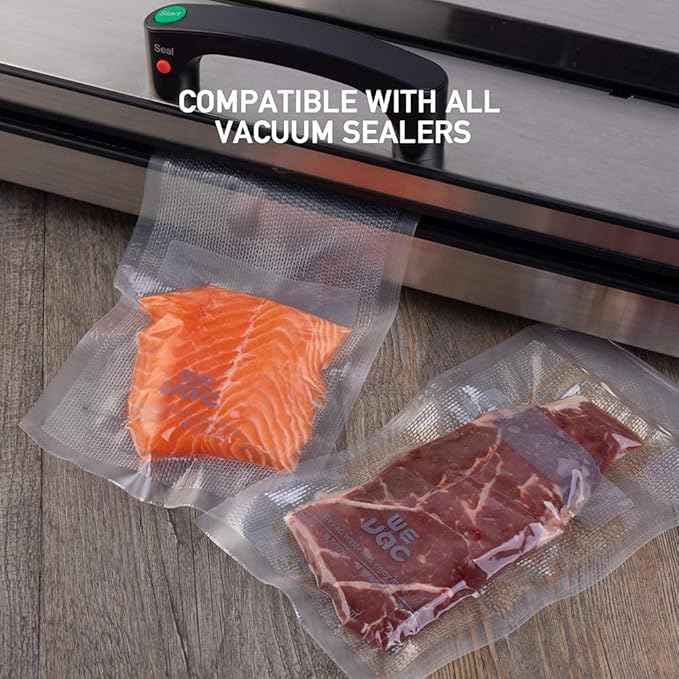 Wevac 6” x 10” 200 Count Food Vacuum Sealer Bags Keeper, PreCut Pint, Ideal for Food Saver, BPA Free, Commercial Grade, Great for storage, meal prep and Sous Vide (Pack of 2)