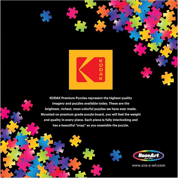 RoseArt - Kodak Premium - Bird Bath Garden - 1000 Piece Jigsaw Puzzle for Adults