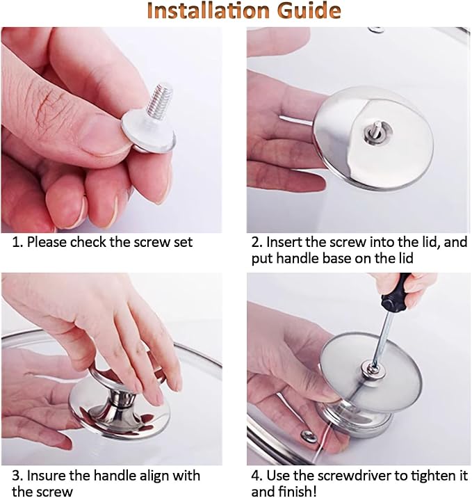 Glass Lids, Replacement Tempered Clear Glass Lids with Steam Vent，Covers For pots, pans and skillets，Available in Small and Large Lid 8, 9.5, 10.25, 11, 12, and 12.5 Inch