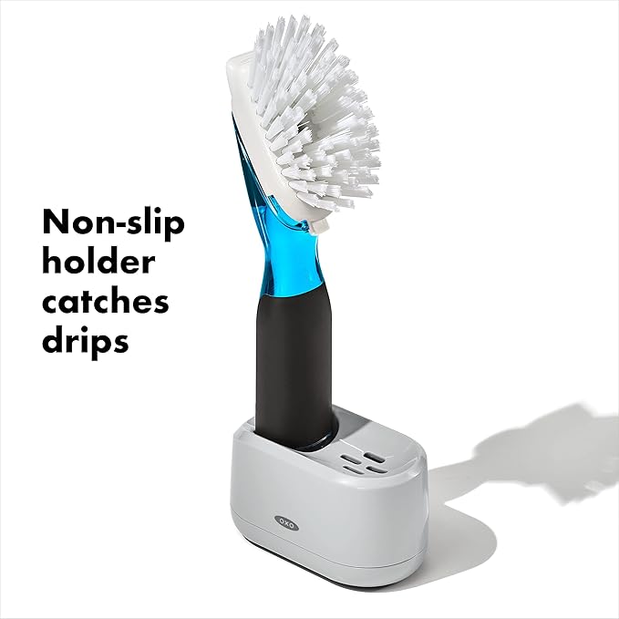 OXO New Good Grips Soap Dispensing Dish Brush Storage Set