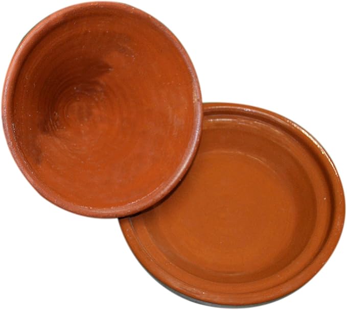 Moroccan Cooking Tagine Handmade Lead Free Safe Glazed Large 12 inches Across Traditional