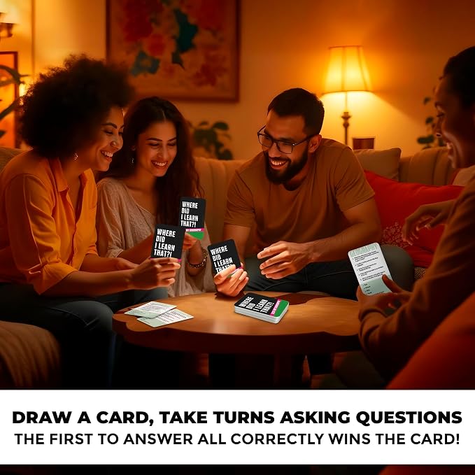 QUOKKA Trivia Card Games for Adults with 500 Questions – Geography Board Games for Adults, Teens and Families – Trivia Cards with Answers – Fun Party Game for Family Game Night