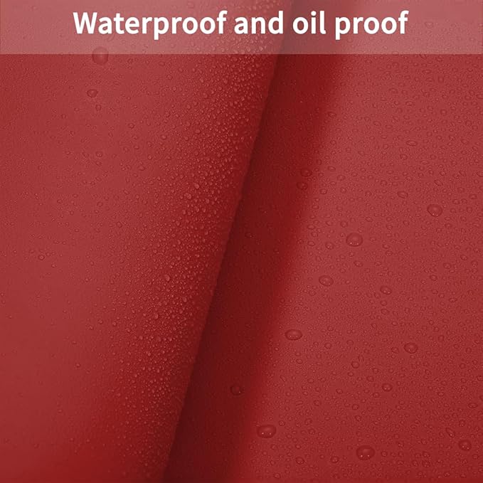 Leather Dresser Cover,1.8mm Thick,14x40 Inch,Dresser Protector Top,Dresser Top Protector,Dresser Cover Top,Dresser Top Cover,Dresser Cover Top for Bedroom.(Black+Wine Red,14x40)