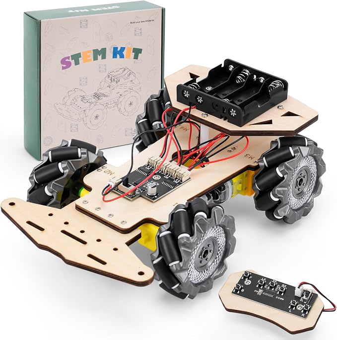 RC Robot Car Kit for Kids Ages 8-12 12-16, STEM Science Kits, STEM Projects, Gifts for 8 9 10 11 12 13 14 15 16 Year Old Boys Girls Teens, Cool Engineering Building Toys