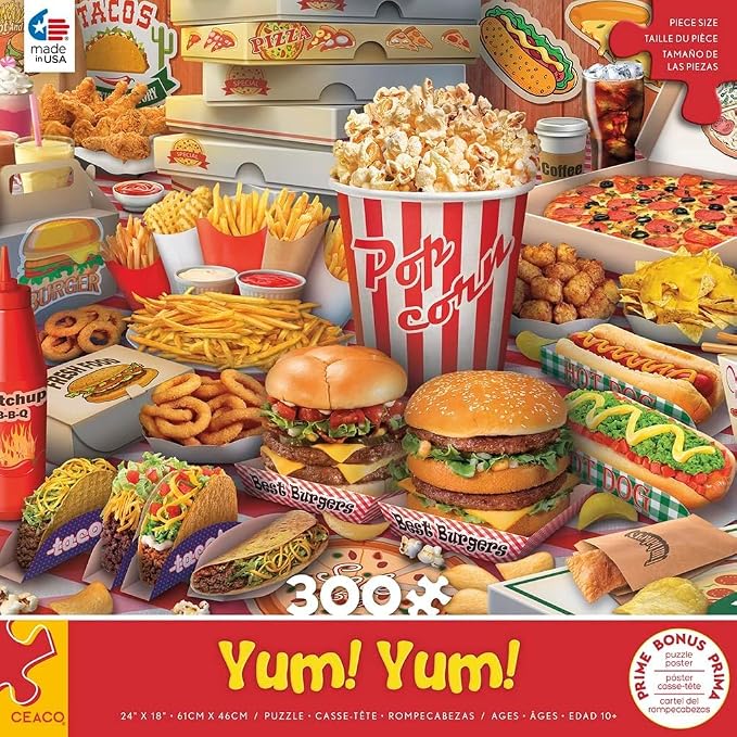 Ceaco - Yum Yum - 300 Oversized Piece Jigsaw Puzzle