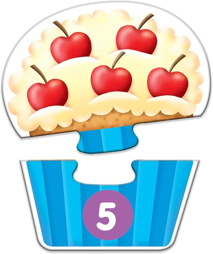 The Learning Journey: My First Match It - Counting Cupcakes- 15 Piece Self-Correcting Matching Puzzles - First Learning Toys for Toddlers 2-5 - Award Winning Toys