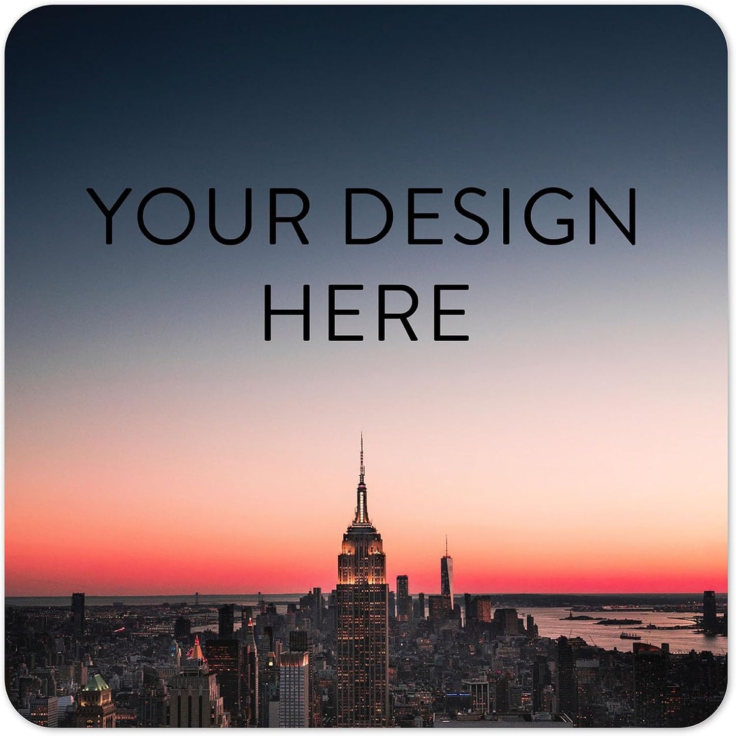 100 Custom Vinyl Stickers - Upload Your own Image, Text, Design, Logo - Personalized Logo Labels for Handmade, Packaging, Bottle, Jars, Candle, Brand Stickers (City, 3x3 Square)