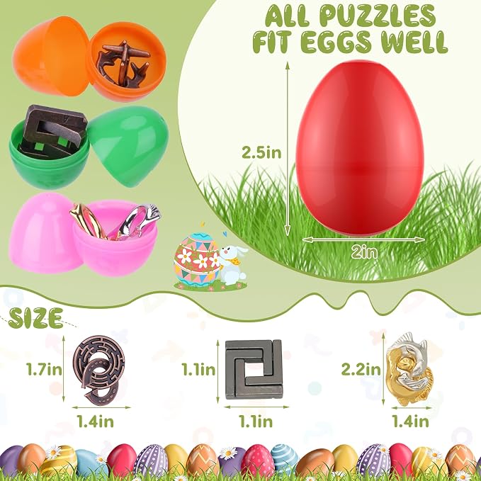 36 Pcs Brain Teaser Puzzles for Adults Teens - Metal Puzzles 3D Puzzle Game Toys for Adults Teens - Unlock Interlocking Puzzle Adult IQ Education Smart Toys