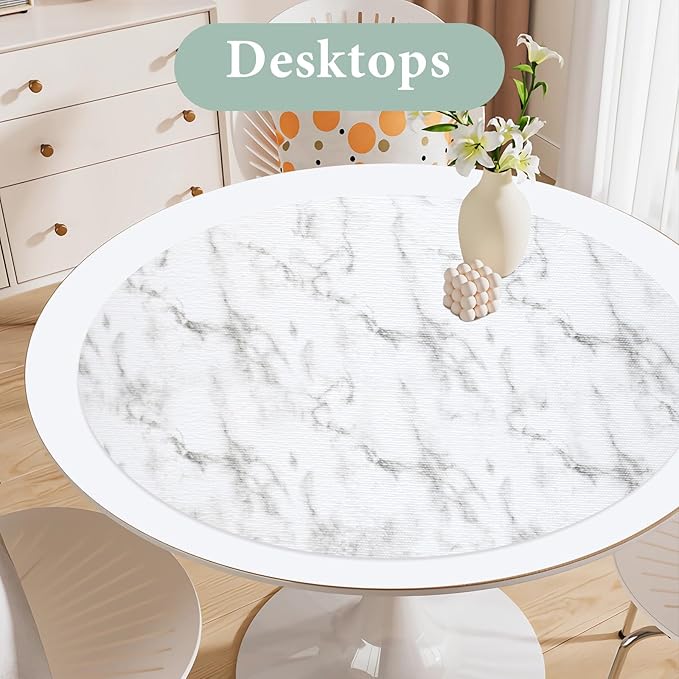 Drawer and Shelf Liner for Kitchen Cabinet: 12 in X 30 Ft Non Slip Waterproof Shelf Paper Non Adhesive Refrigerator Liners White Marble Easy Liners for Bathroom Cupboard with Knife Tape Measure