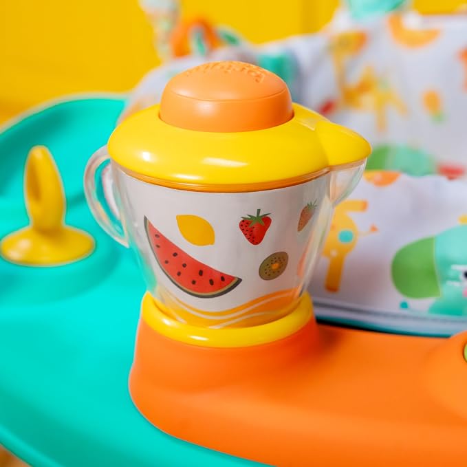 Bright Starts Cooking Up Fun Baby Activity Jumper with Music and Lights, Kitchen Role Play Toys, Unisex, 6 Months+, Up to 25 lbs