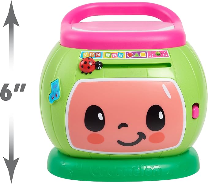 Cocomelon Learning Melon Drum Interactive Lights and Sounds, Learning and Education, Officially Licensed Kids Toys for Ages 18 Month by Just Play