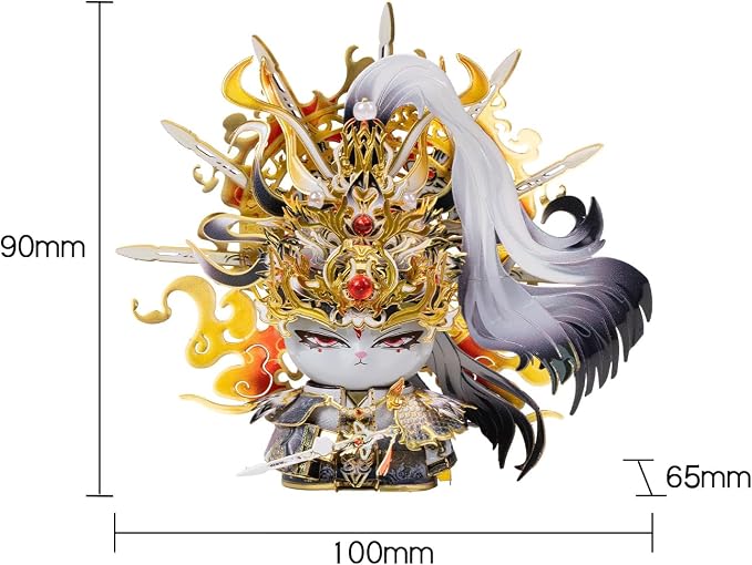 MU 3D Metal Puzzles for Adult The Cat Figure Model Series King of Sword The Emperor Kitten Kitty, Metal Models Kits Miniature Building Hobby Birthday New Year Gifts Home Office Decor Collectibles