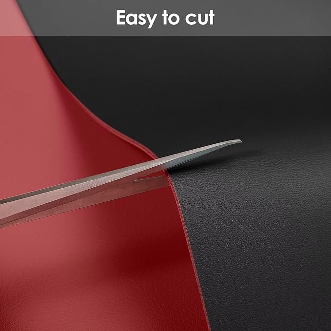 Vanity Top Protector - Can Be Used On Both Sides Waterproof and Easy to Clean Good Flatness Used for Dresser Table(Black+Wine Red 10x42)