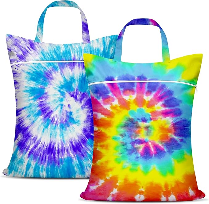 2 Pcs Large Travel Laundry Bag Waterproof With Handle - Washable for Dirty Clothes, Wet Dry Bag for Bathing Suit, Workout, Gym, Swimming Pool, College Dorm