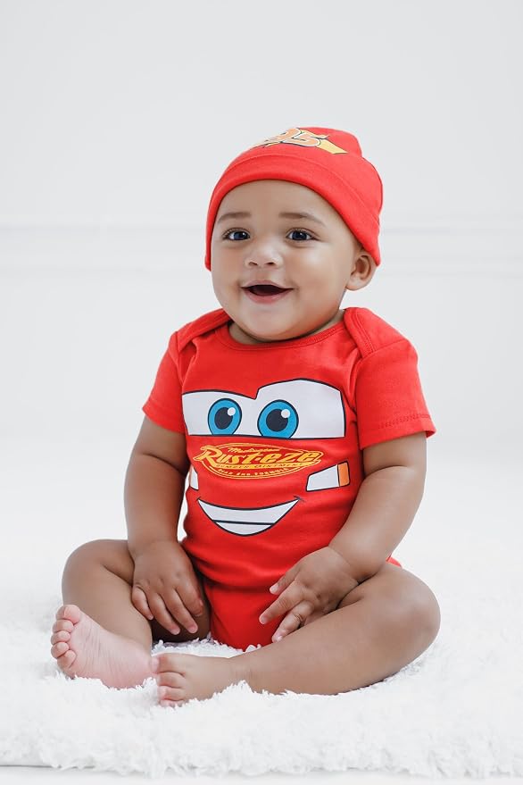 Disney Cosplay Baby Bodysuit and Hat Set Newborn to Infant Sizes (Newborn - 24 Months)