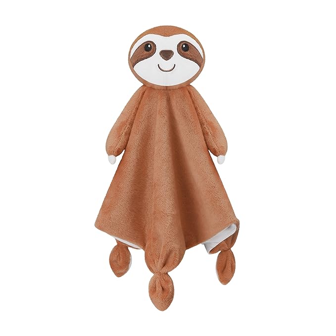 Pro Goleem Sloth Security Blanket Soft Lovey for Babies Boys and Girls Newborn Lovie Infant Blankie Sloth Baby Snuggle Toy Stuffed Animal Baby Gifts 14 Inch