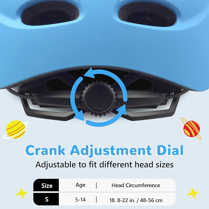 Kids/Youth Bike Helmet for Boys Girls and Teens, Adjustable and Multi-Sport for Bicycle, Kick Scooter, Skateboard, Roller/Inline Skate