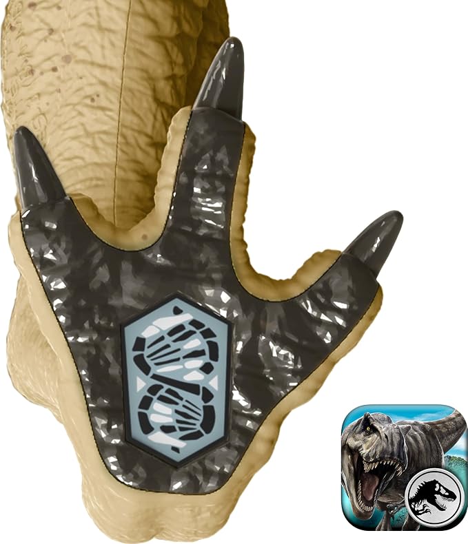 Mattel Jurassic World Rebirth Distortus Rex Rumble N Rampage Dinosaur Action Figure 22 Inch with 2 Attack Actions, Content-Accurate, Digital Play
