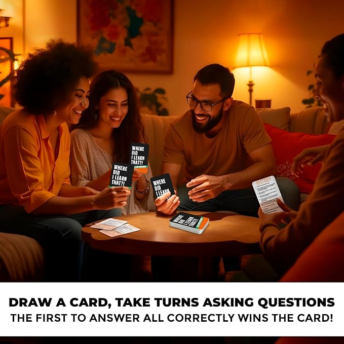 QUOKKA Trivia Card Games for Adults with 500 Questions – History Board Games for Adults, Teens and Families – Trivia Cards with Answers – Fun Party Game for Family Game Night