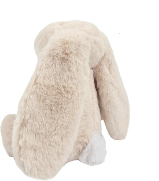 Best Pet Supplies Interactive Squeaky Dog Chew Toy, Ideal Dog Toys for Chewers, Small, Medium & Large Dogs, and Fetch Lovers - Bunny (Beige), Large