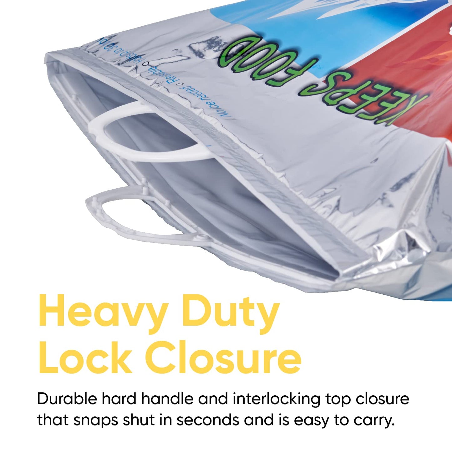 Superio Hot and Cold Insulated Bags for Food Delivery, Grocery Shopping Bags, Food Storage for Hot and Frozen Food for Travel, Disposable Cooler Bag, Reinforced Thermal Lunch Bag (2, 15.5"x13")