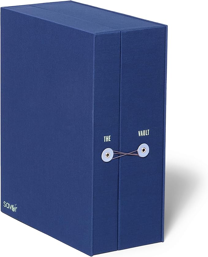Savor | All-in-One Desk Organizer | Blue – Keep Desk, Office, and Home Organized All-in-One Storage System for Important Files, Documents, Stationery, and Office Supplies