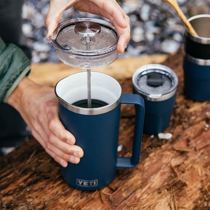 YETI Rambler 64 oz. French Press Coffee Maker, Navy