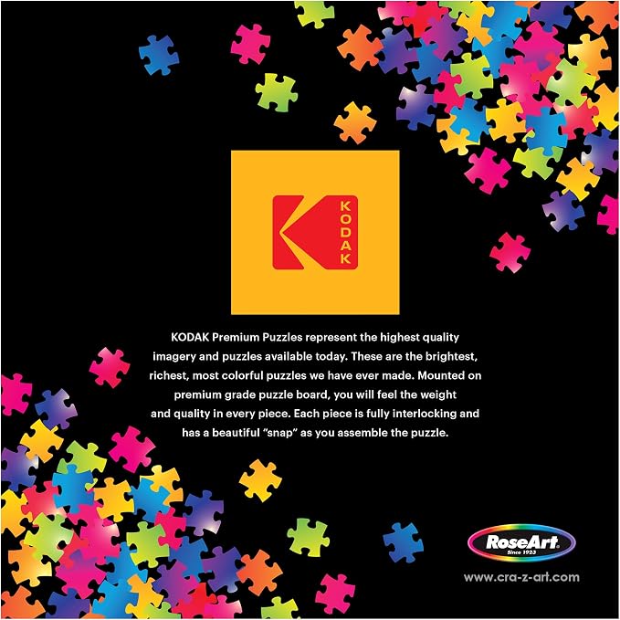 RoseArt - Kodak Premium - Shiny Happy Campers - 1000 Piece Jigsaw Puzzle for Adults