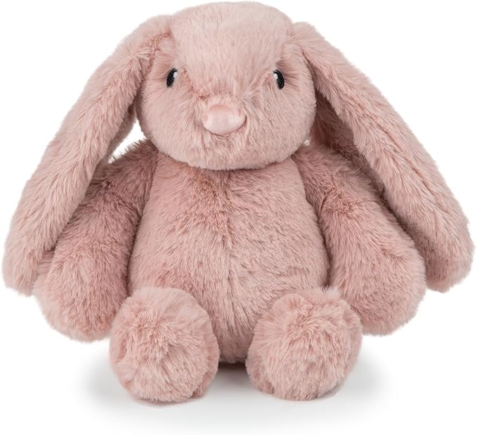 Best Pet Supplies Interactive Squeaky Dog Chew Toy, Ideal Dog Toys for Chewers, Small, Medium & Large Dogs, and Fetch Lovers - Bunny (Mauve), Small