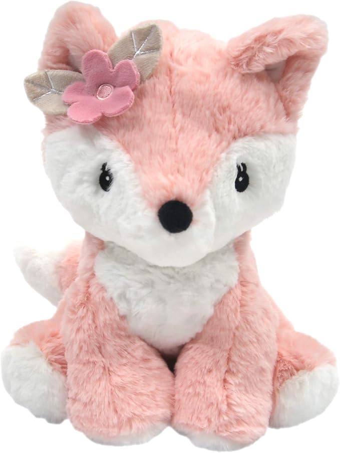 Lambs & Ivy Friendship Tree Plush Pink Woodland Fox Stuffed Animal Toy - Autumn (Pack of 2)