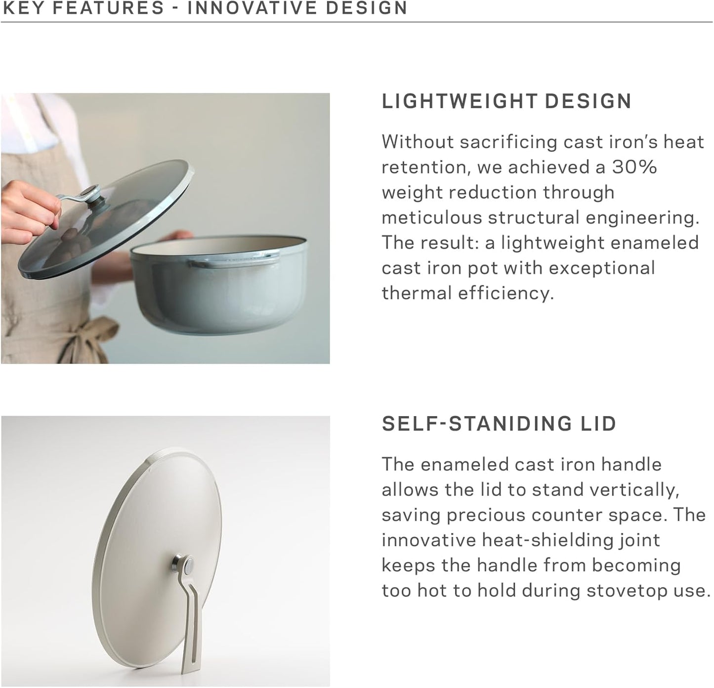 Vermicular Oven Pot 2.0 | Lightweight Enameled Cast Iron Pot | 18cm (2 Qt) | Non-Toxic | Induction-compatible | Dutch Oven | Made in Japan | Hazelnut Brown
