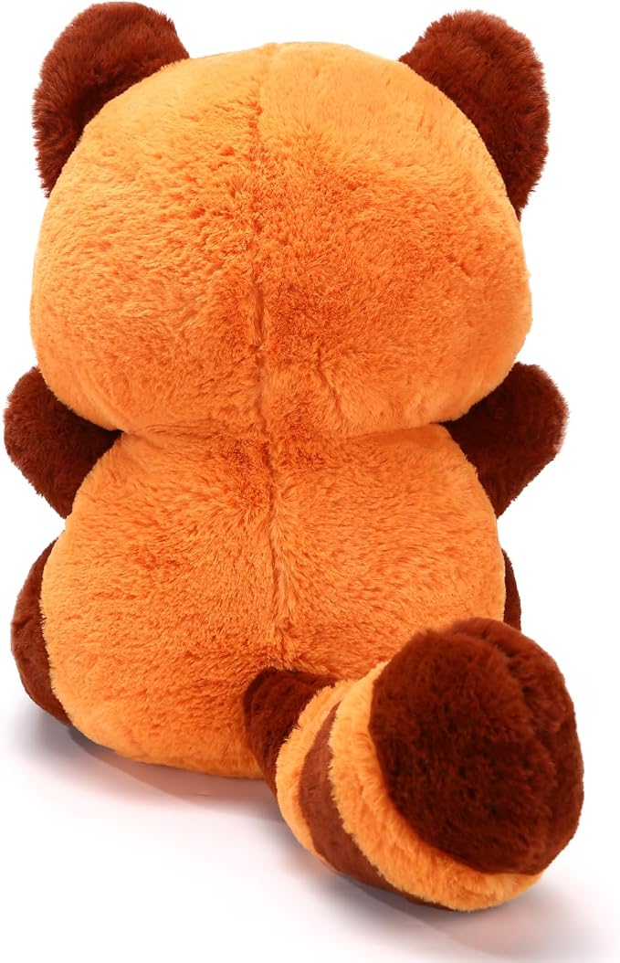 Riuhot Big Red Panda Plush Toy - Red Panda Stuffed Animal Gift for Girlfriend, Kids Birthday - 13.7"