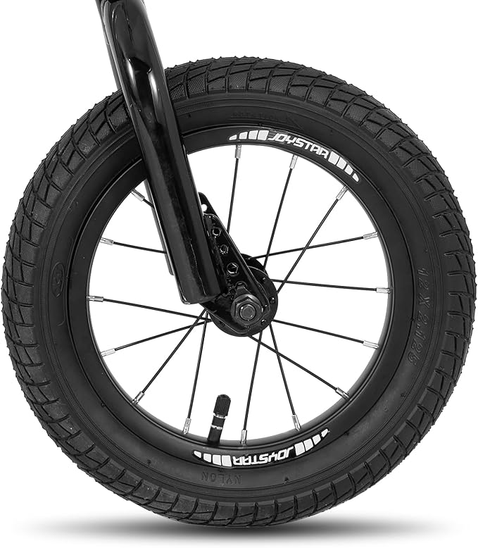 JOYSTAR Kick Scooter for Kids 5+ Teens & Youth, Lightweight Kids Scooter with Adjustable Handlebar, 2 Wheel Scooter for Boys & Girls, 12" Inflatable Wheels Rear Drum Brakes
