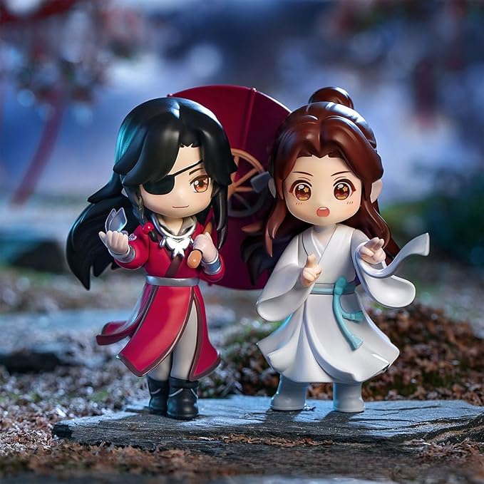 Heaven Official Blessing Hua Cheng Xie Lian Chibi Figure Blind Box | RZAHUAHU Heaven Official Blessing Hua Cheng Xie Lian Chibi Figure Blind Box Anime Gift (4 Groups (8 unduplicated))