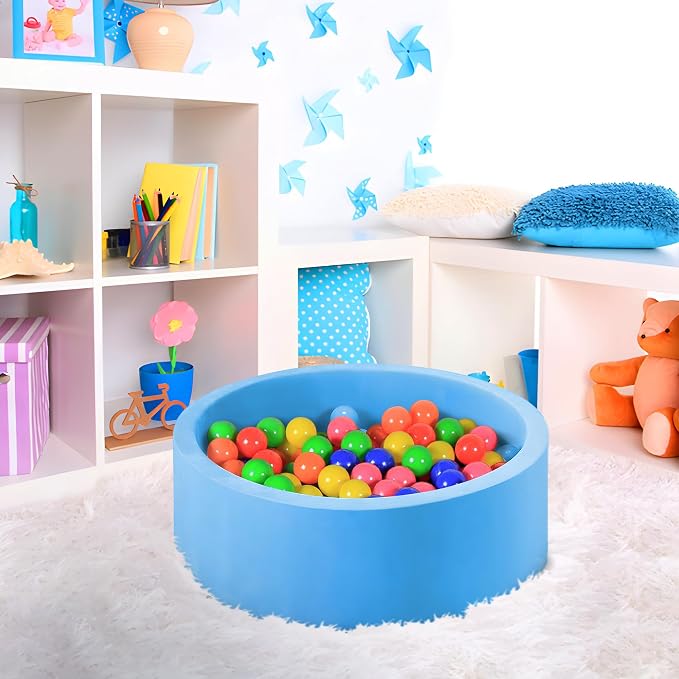 MW SPORTS Ball Pit Balls for Kids and Toddlers, Plastic Crush Proof, Phthalate & BPA Free, in Reusable Mesh Storage Bag, Assorted Colors (400 Balls)