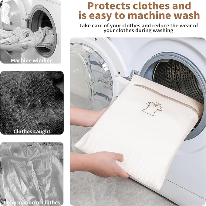 3 Pack Sock Laundry Bags by MDSXO- Small Durable Lingerie Delicates Bag for Washing Machine for Socks, Masks, Underwear [3 Pack]