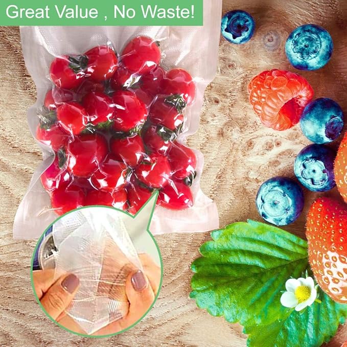 O2frepak 100 Gallon Size 11" x 16" 4mil Thick Vacuum Sealer Bags with BPA Free and Puncture Prevention,Vacuum Seal Freezer Bags,Great for Sous Vide Vaccume Sealer PreCut Bags
