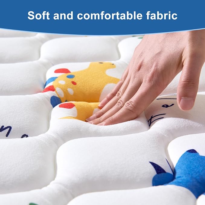 Odorless Premium Foam Baby Play Mat 75" x 59", Soft Microfiber Fabric Crawling Mat for Floor- Comfortable and Hypoallergenic, Non-Slip Cushioned Floor Playpen mat for Infants,Babies,Toddlers