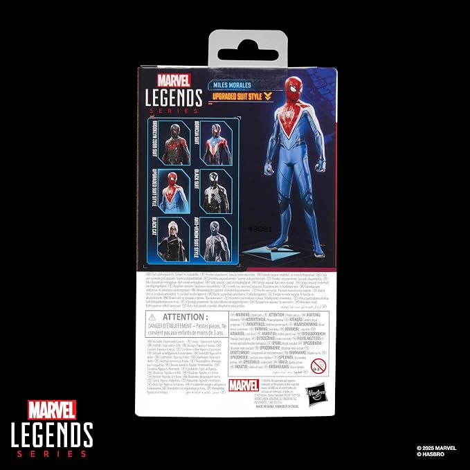 Marvel Legends Series Gamerverse Miles Morales Upgraded Suit Style, Spider-Man 2 Video Game-Inspired Collectible 6 Inch Action Figure
