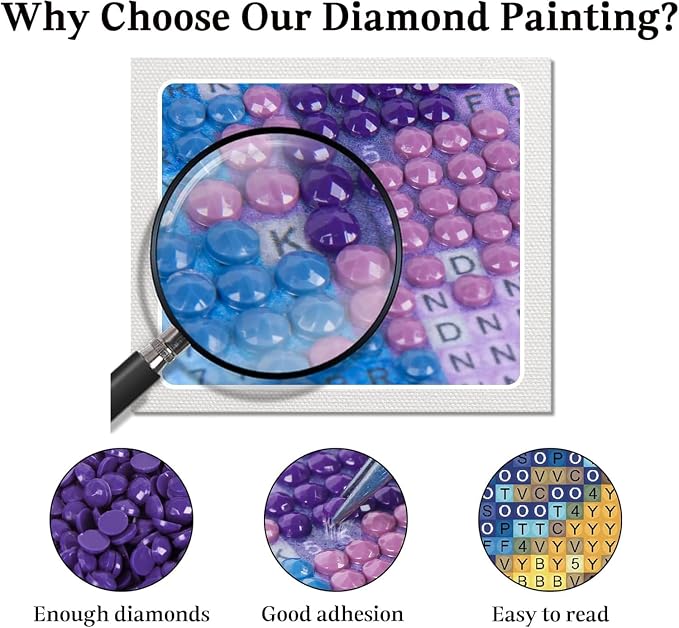 JAKI Diamond Art Painting Kits for Adults-Diamond Art for Adults,Full Drill Diamond Art Kits for Gift Home Wall Decor(12x12inch)