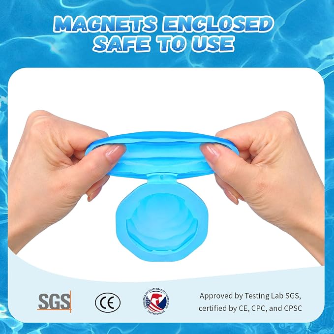 Reusable Water Balloons, Self-Sealing Refillable Magnetic Water Balls, Pool Beach Water Toys for Boys and Girls, Outdoor Summer Toys for Kids Ages 3+ (8 PCS)