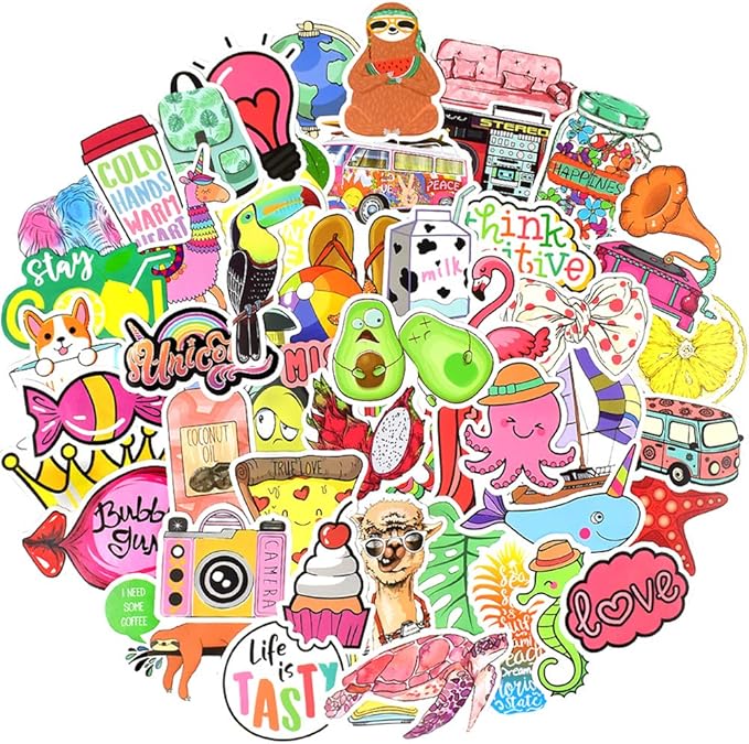 QTL VSCO Stickers for Girls Cute Stickers for Water Bottle Laptop Hydroflask for Teens Kids Waterproof Vinyl Pack 150Pcs